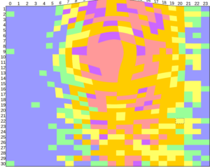 tile map with fisheye distortion